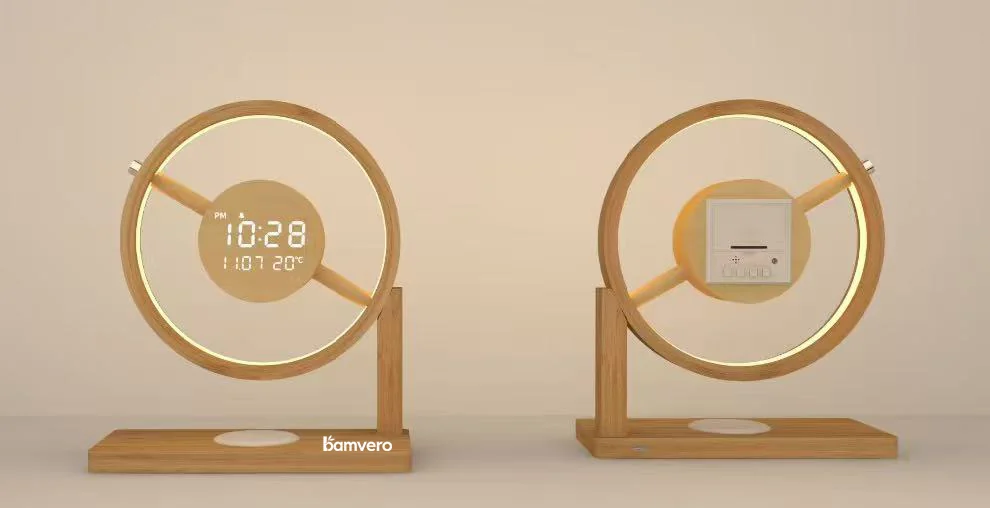 Bamboo LED clock lamp product line preview