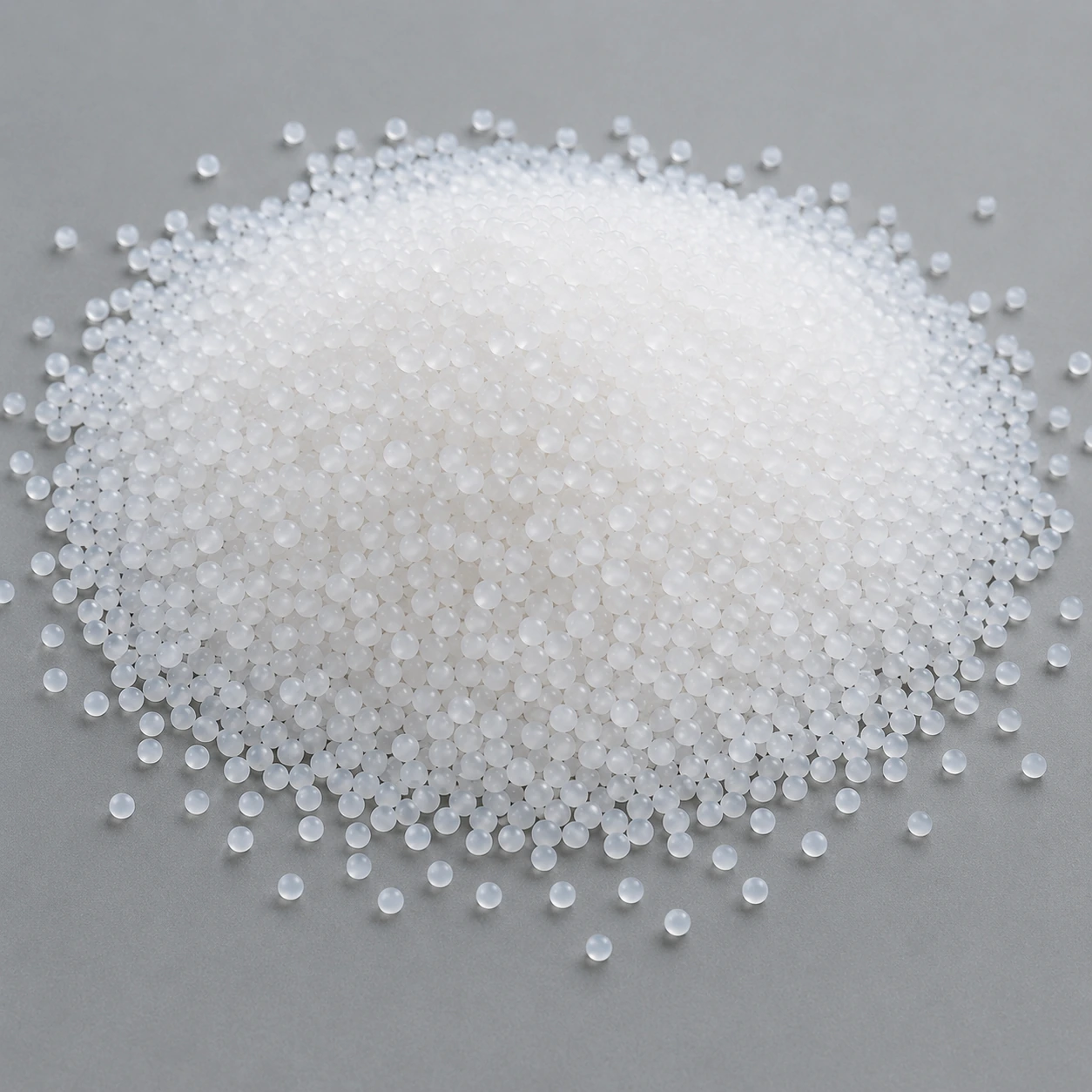 Plastic pellets used for hidden support parts in WOODSHOW products