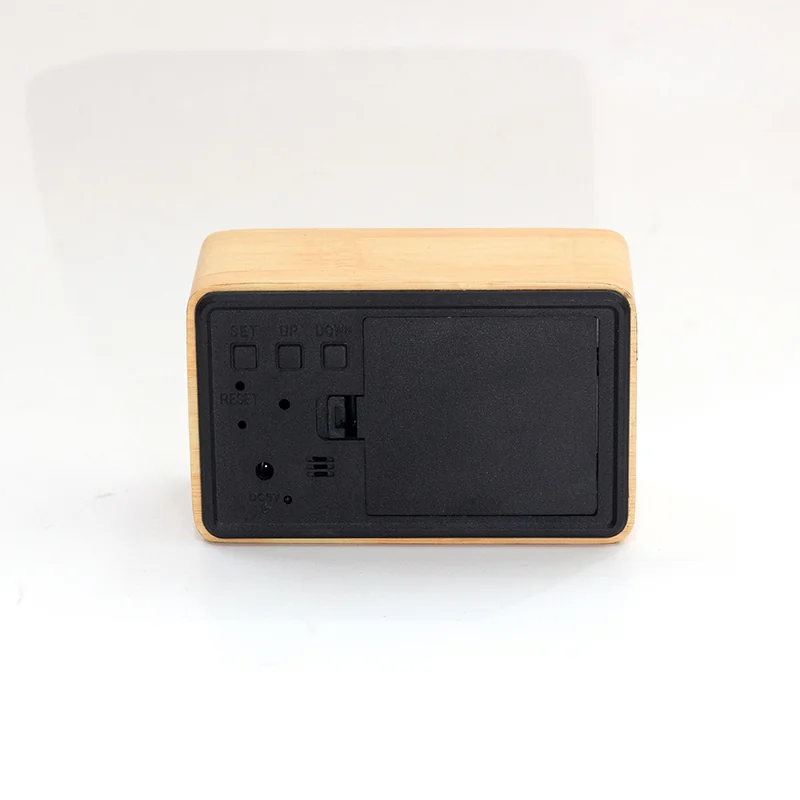 1294 Bamboo LED Desk Clock product view 4