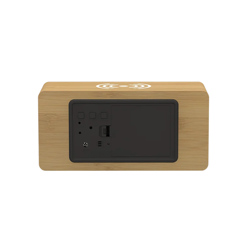 1299 Bamboo Wireless Charging Clock product view 2