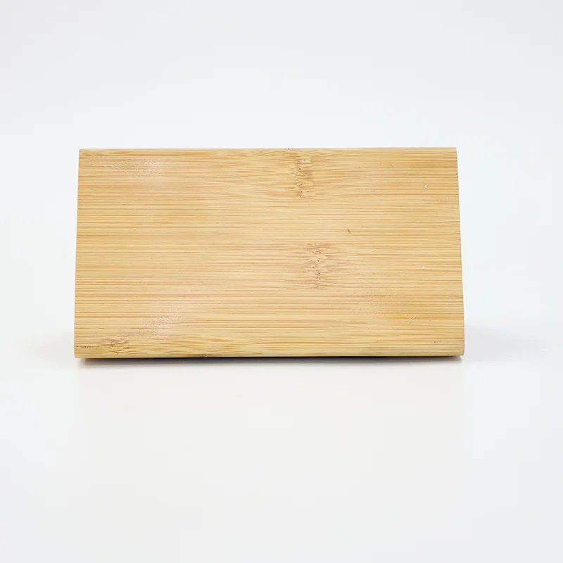 1609 Triangle Bamboo LED Desk Clock product view 5