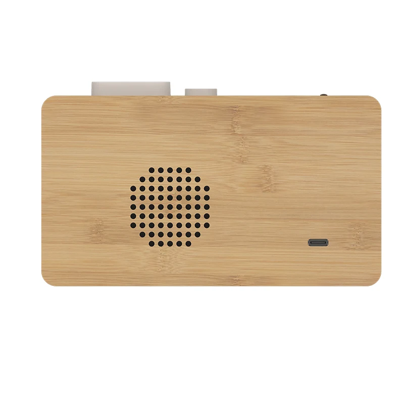 1916 Bamboo Push-Button Alarm Clock product view 4