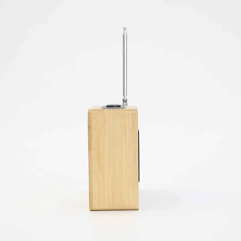 2602 Bamboo Radio Alarm Clock product view 3