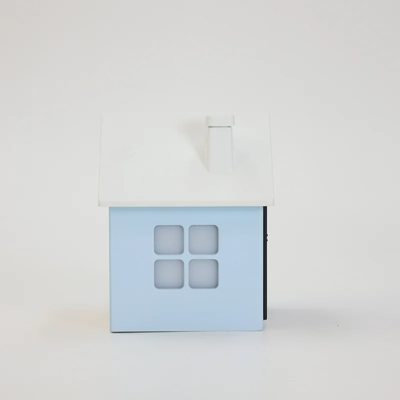 3012F Bamboo House Temperature Clock product view 3