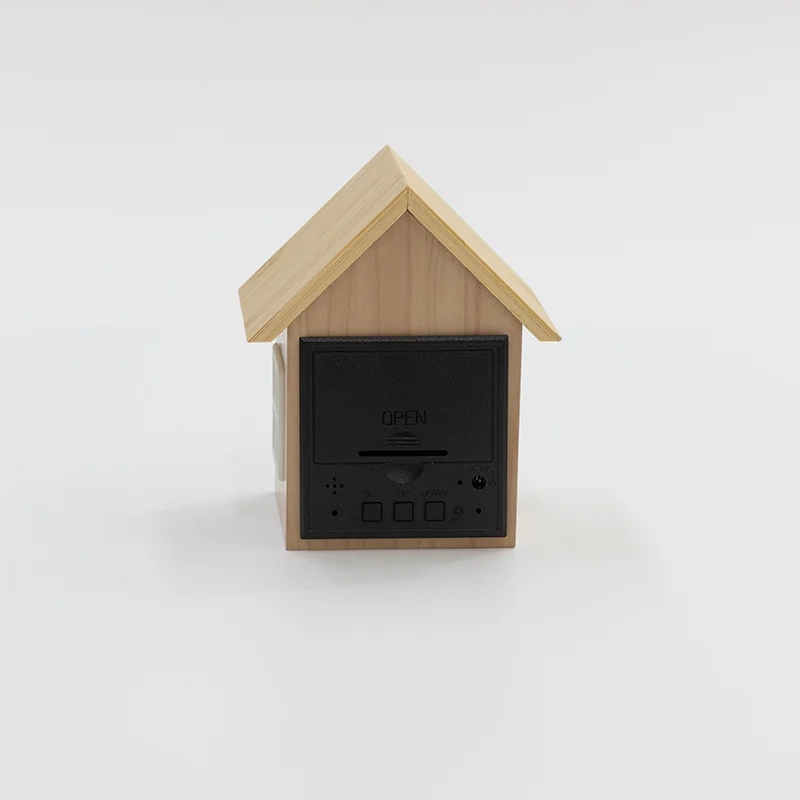 F003 Bamboo House Clock with Ambient Light product view 5
