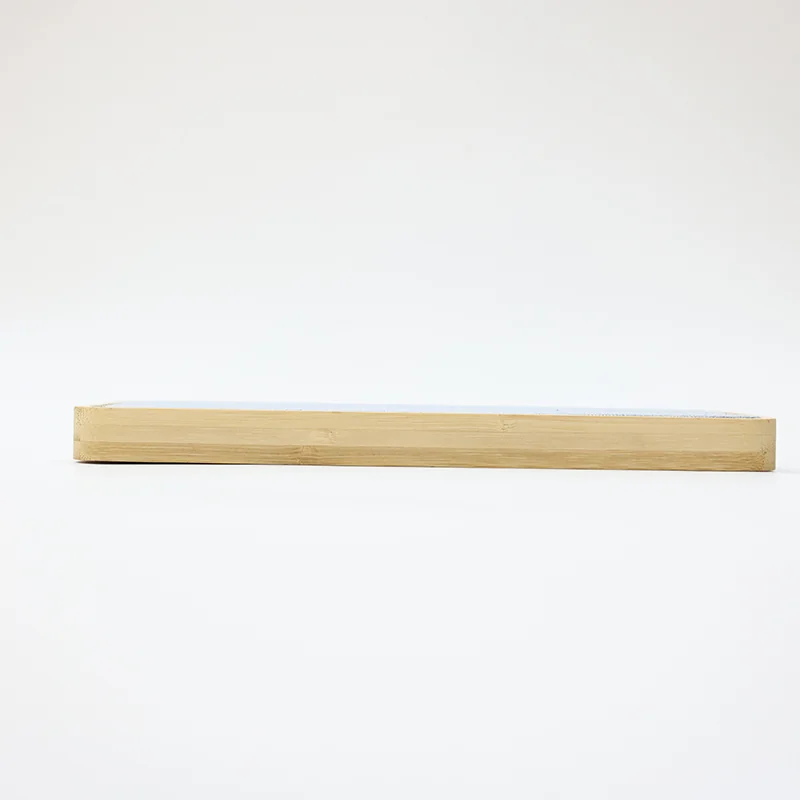 G290 Rectangular Bamboo Fabric Wall Clock product view 4