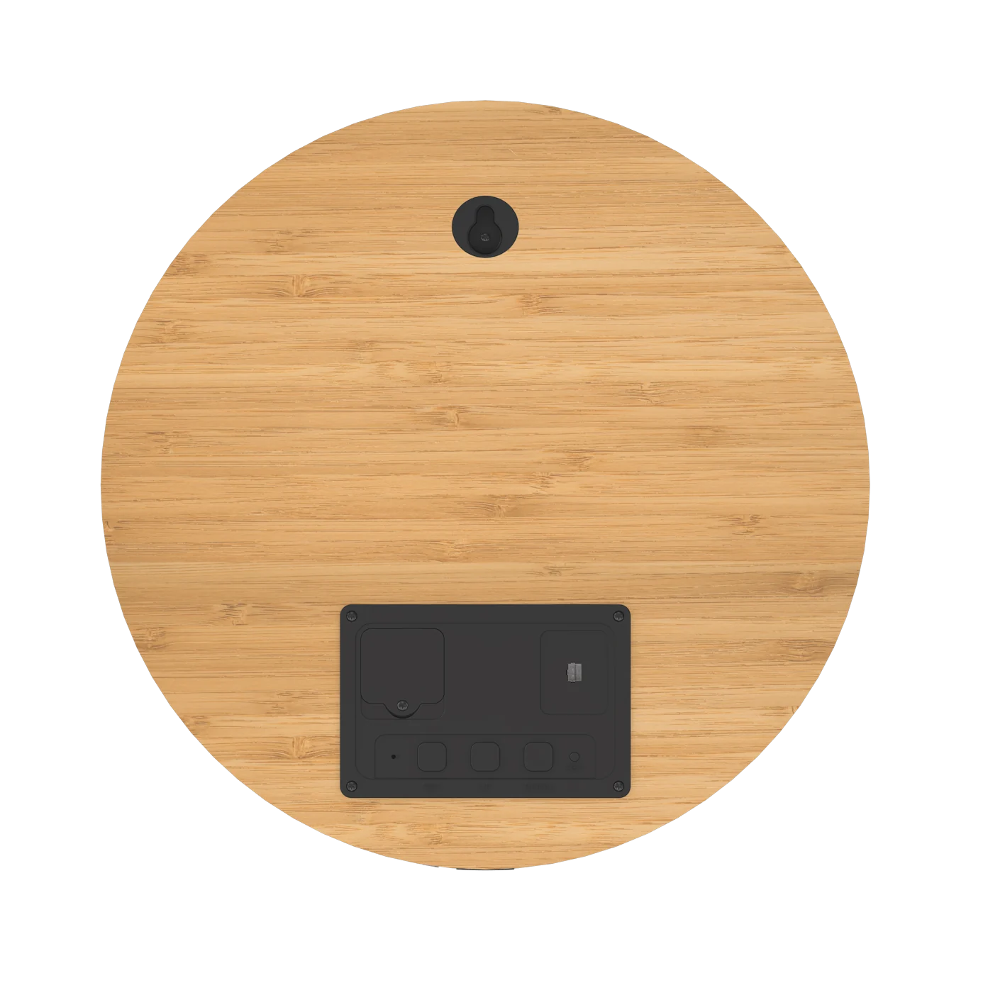 G292B Bamboo Round LED Wall Clock product view 3