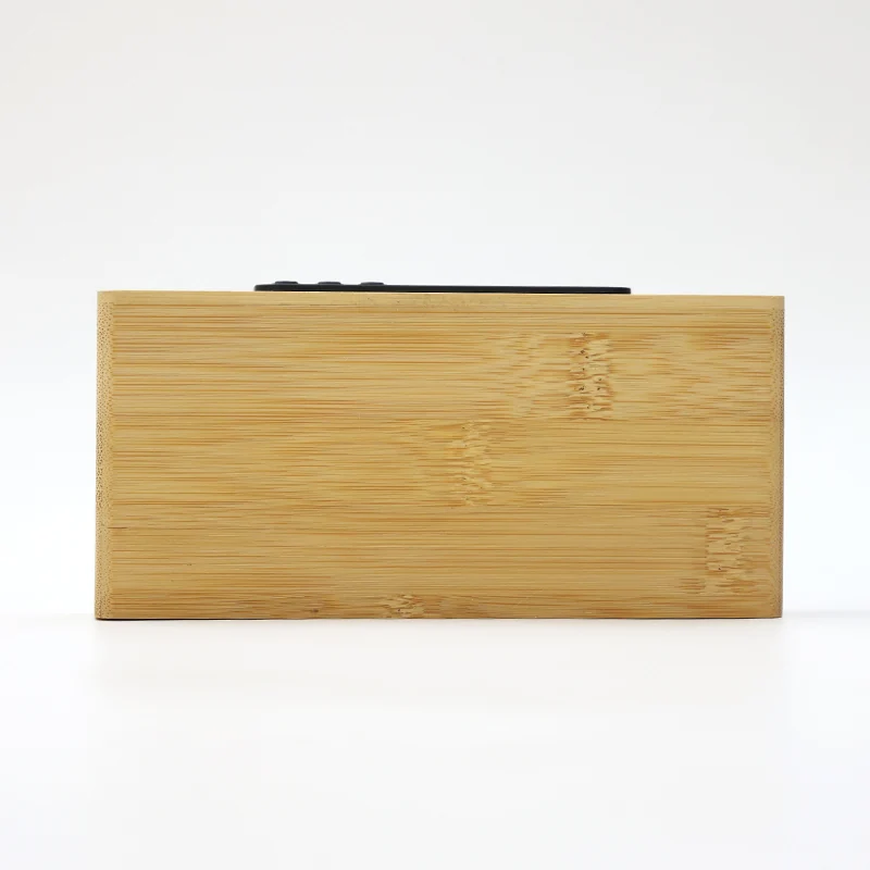 W101 Bamboo Wireless Charging Clock product view 4