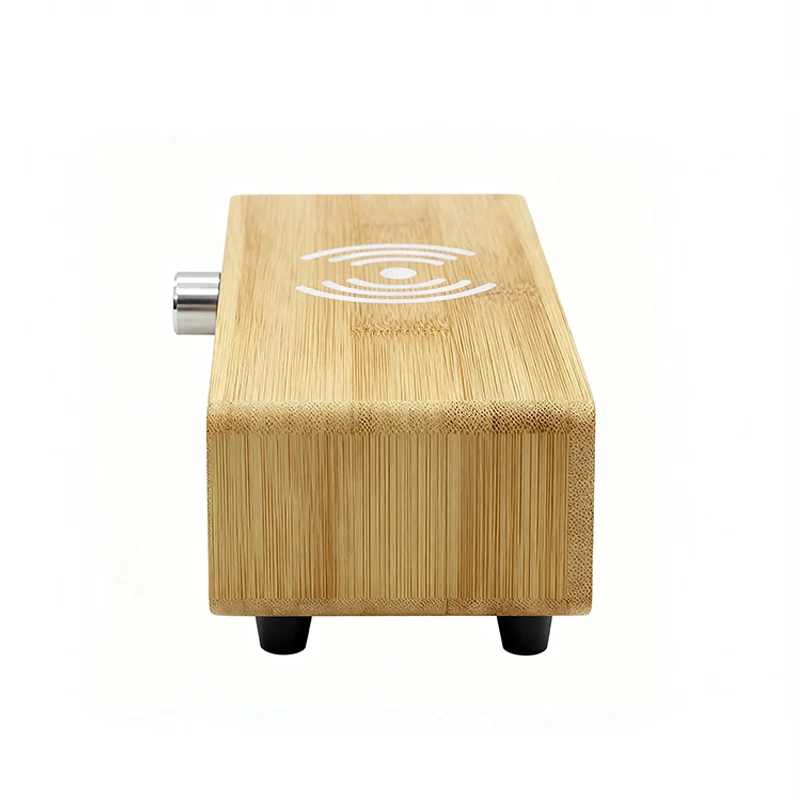W106 Bamboo Wireless Charging Clock product view 3