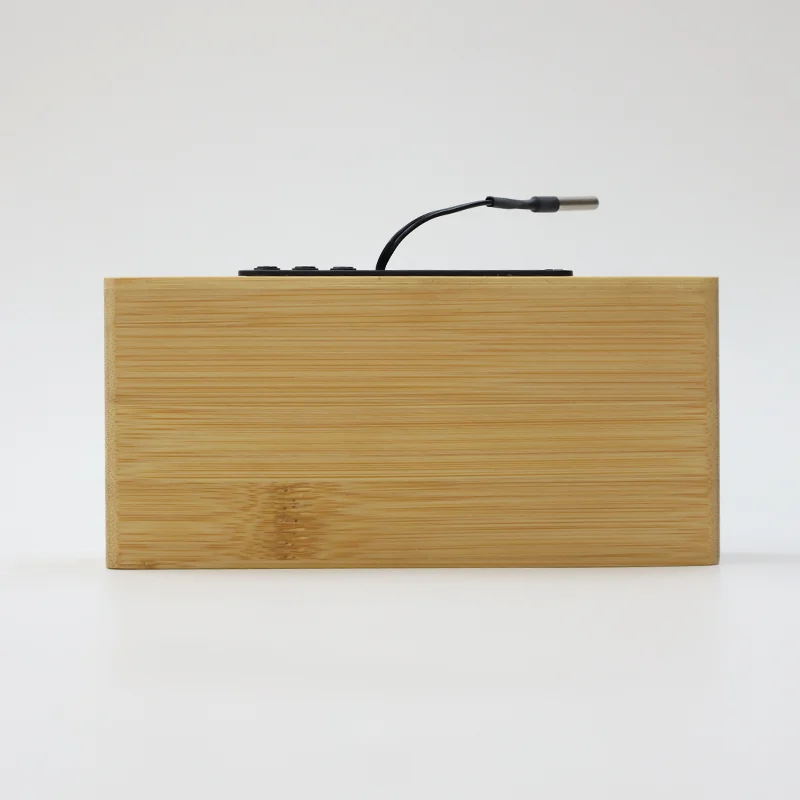 W109 Bamboo Wireless Charging Clock product view 4