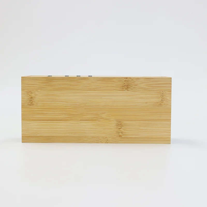 Y101 Bamboo Wireless Charging Speaker Clock product view 5