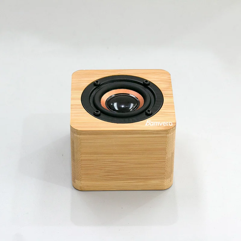 Y103N Bamboo Bluetooth Speaker Clock product view 2